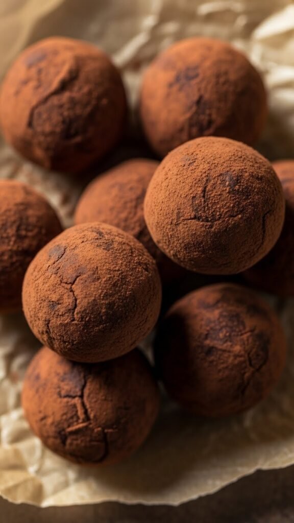 Classic Dark Chocolate Truffles
