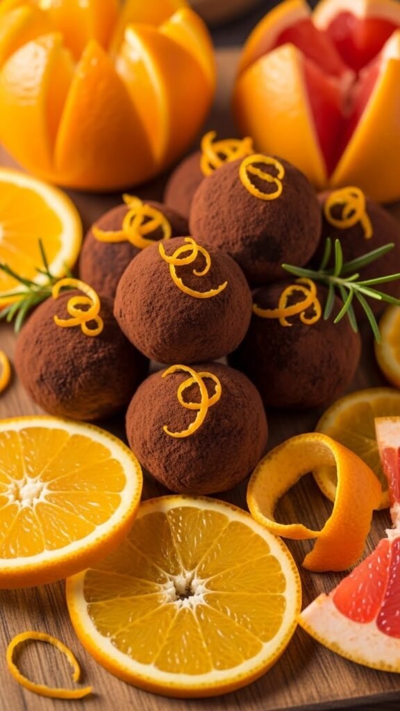 Orange Zest Chocolate Truffles