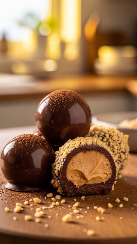 Peanut Butter Chocolate Truffles