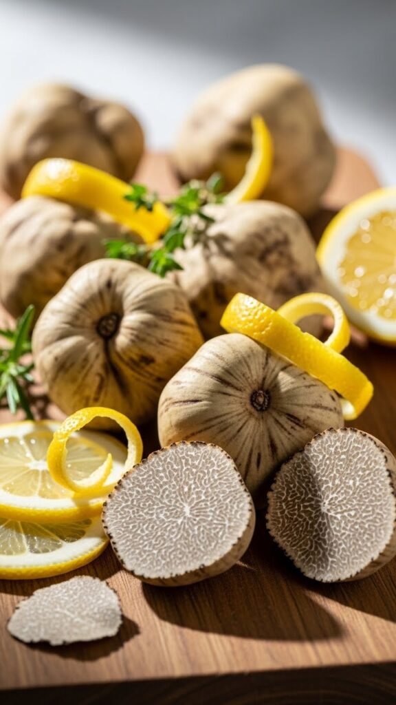 Lemon White Chocolate Truffles