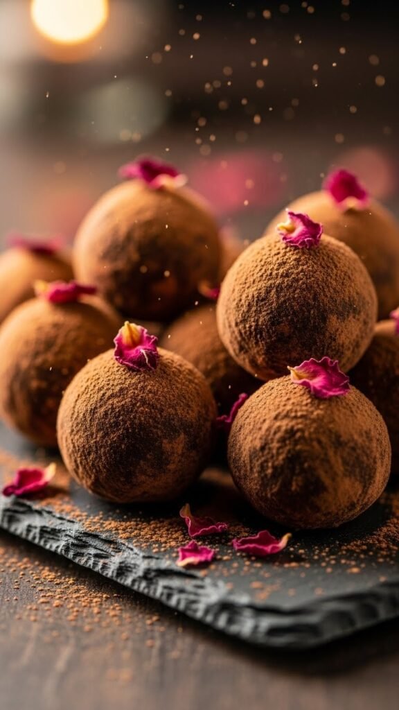 Rose Chocolate Truffles