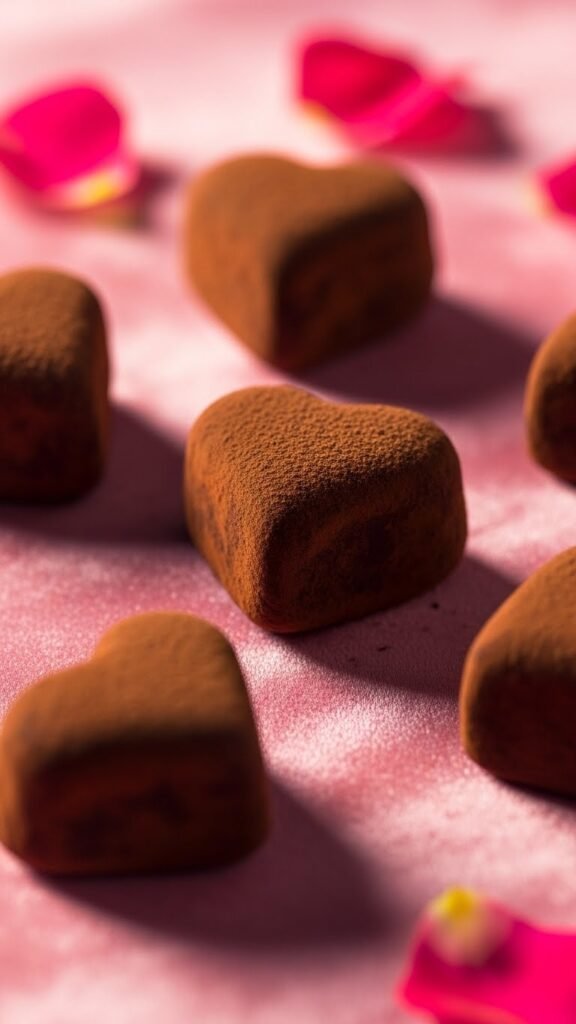 Valentine Heart Chocolate Truffles