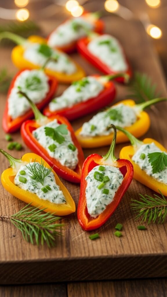 Cheese-Stuffed Mini Peppers