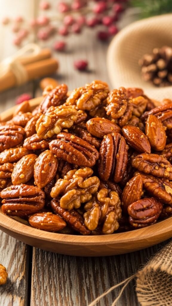 Sweet & Spicy Roasted Nuts