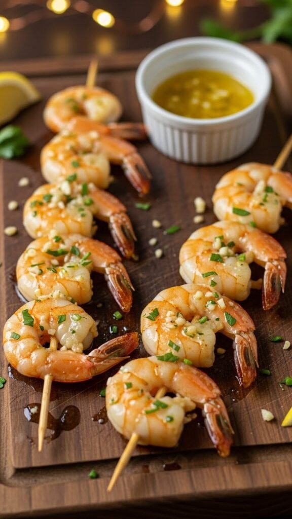 Garlic Butter Shrimp Skewers
