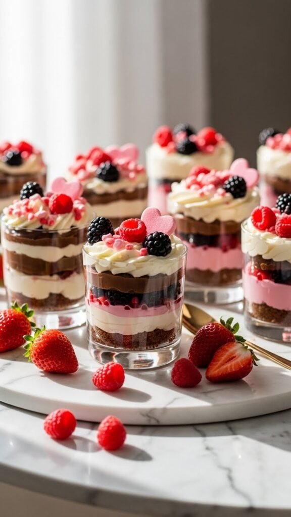 Valentines Day Dessert Cups