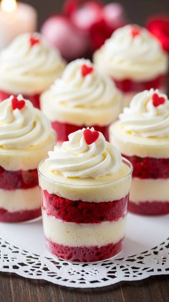Red Velvet Cheesecake Cups