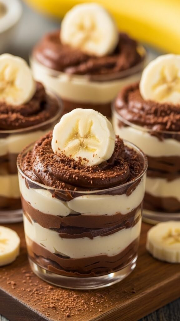 Chocolate Banana Cream Cups