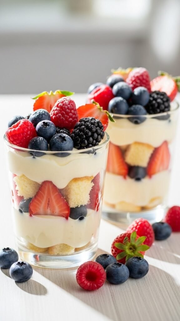 Vanilla Berry Cream Cups