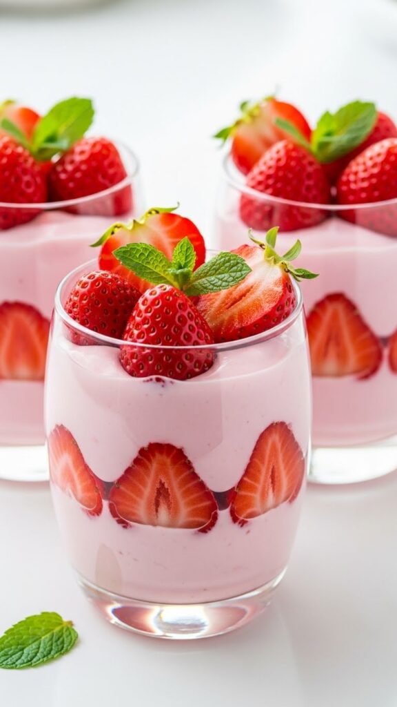 Strawberry Yogurt Dessert Cups