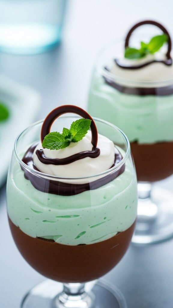 Chocolate Mint Cream Cups