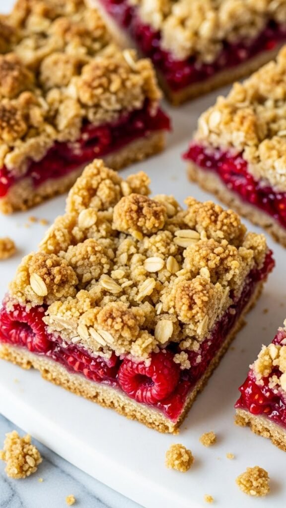Gluten-Free Raspberry Crumble Bars