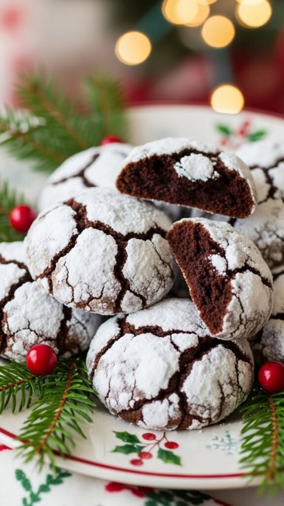 Gluten-Free Chocolate Crinkle Cookies
