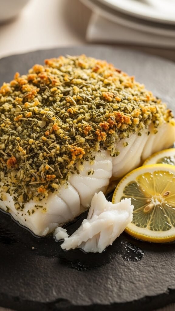 Baked Herb-Crusted Cod