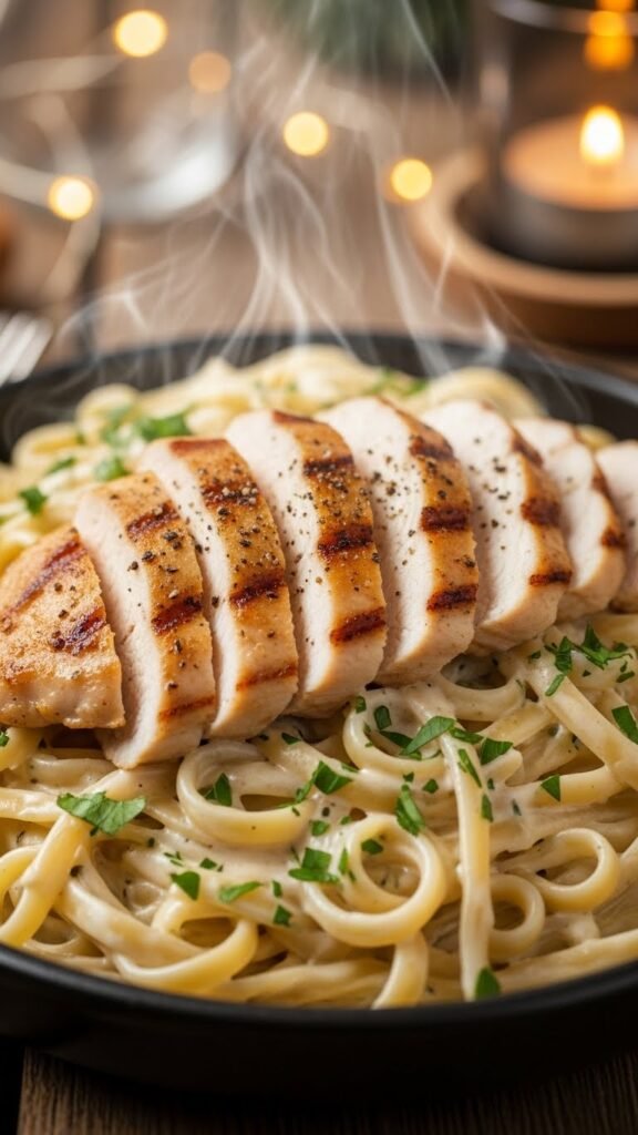 Creamy Chicken Alfredo Pasta