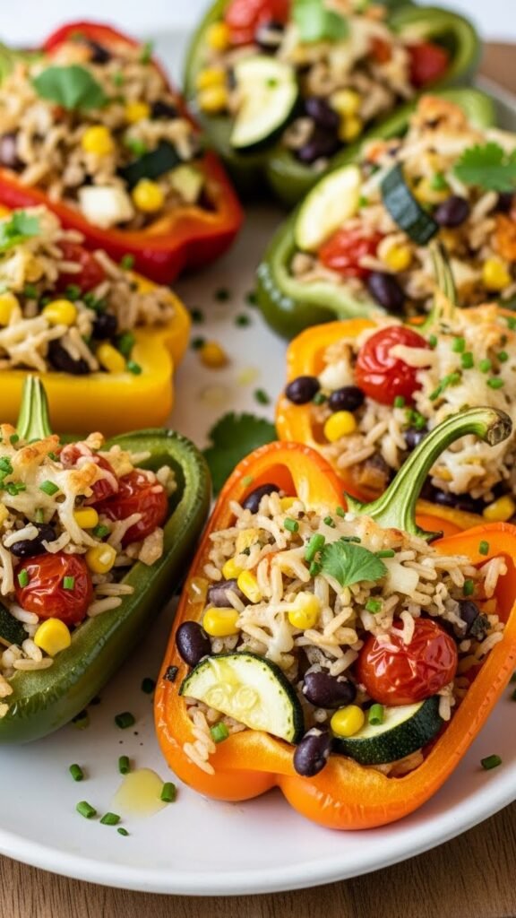 Veggie-Stuffed Bell Peppers