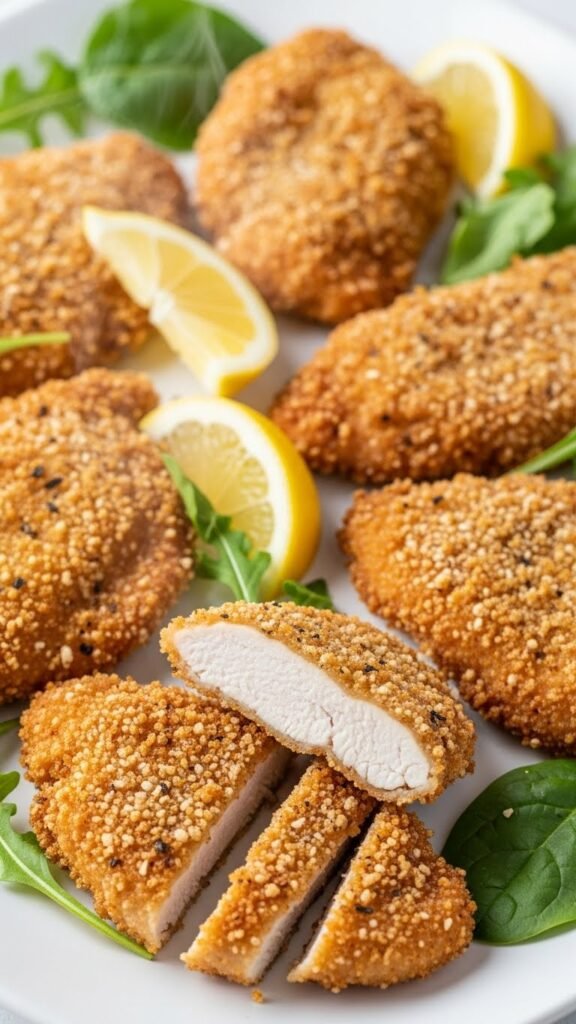 Crispy Lemon Chicken Cutlets