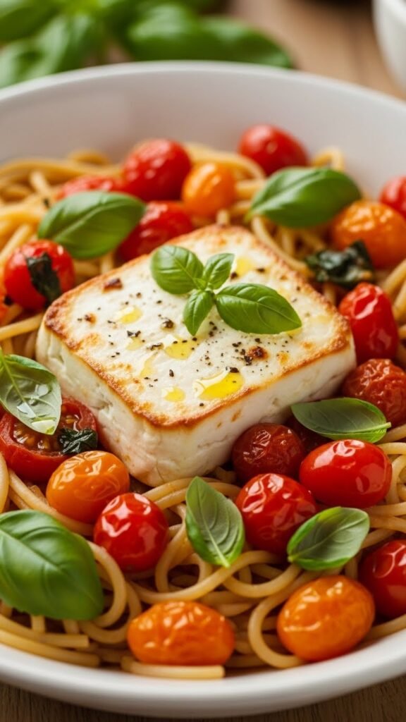 Baked Feta Pasta with Tomatoes