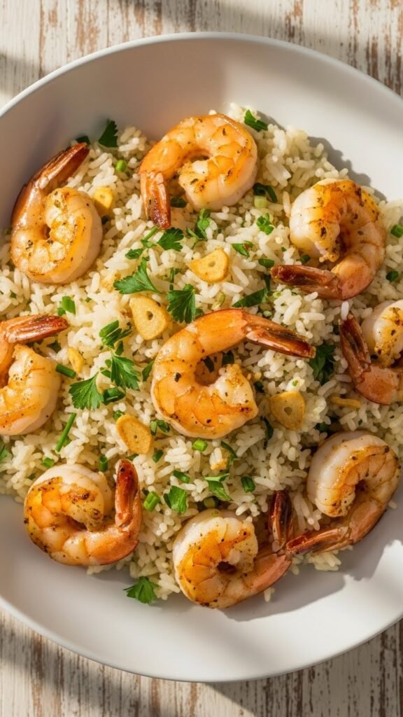 Garlic Butter Shrimp Rice