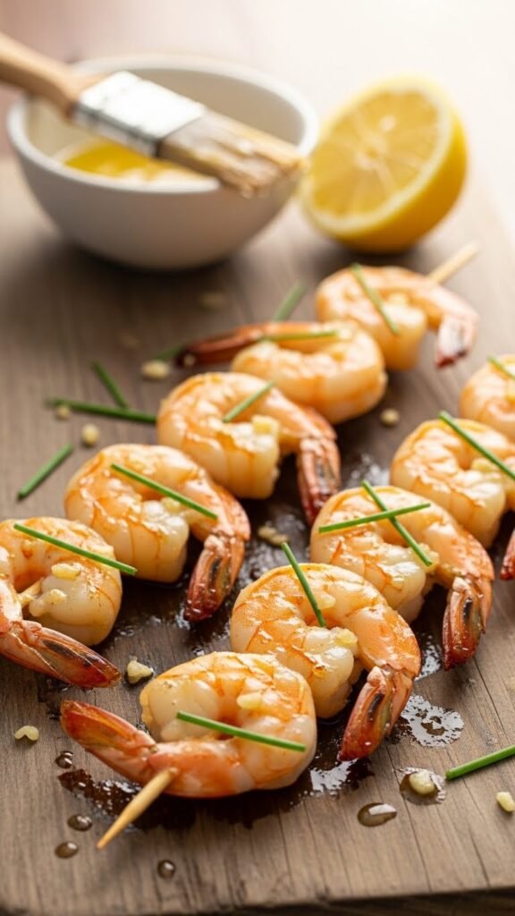 Garlic Butter Shrimp Skewers