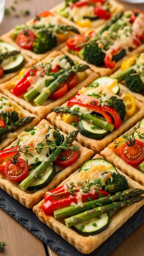 Veggie Puff Pastry Tarts