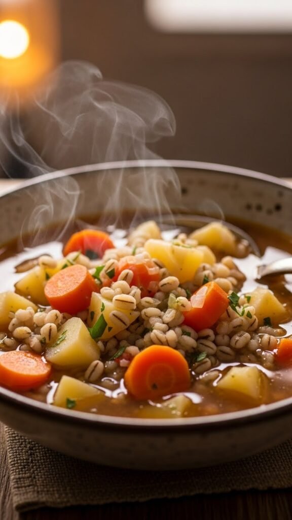 Rustic Barley Vegetable Soup
