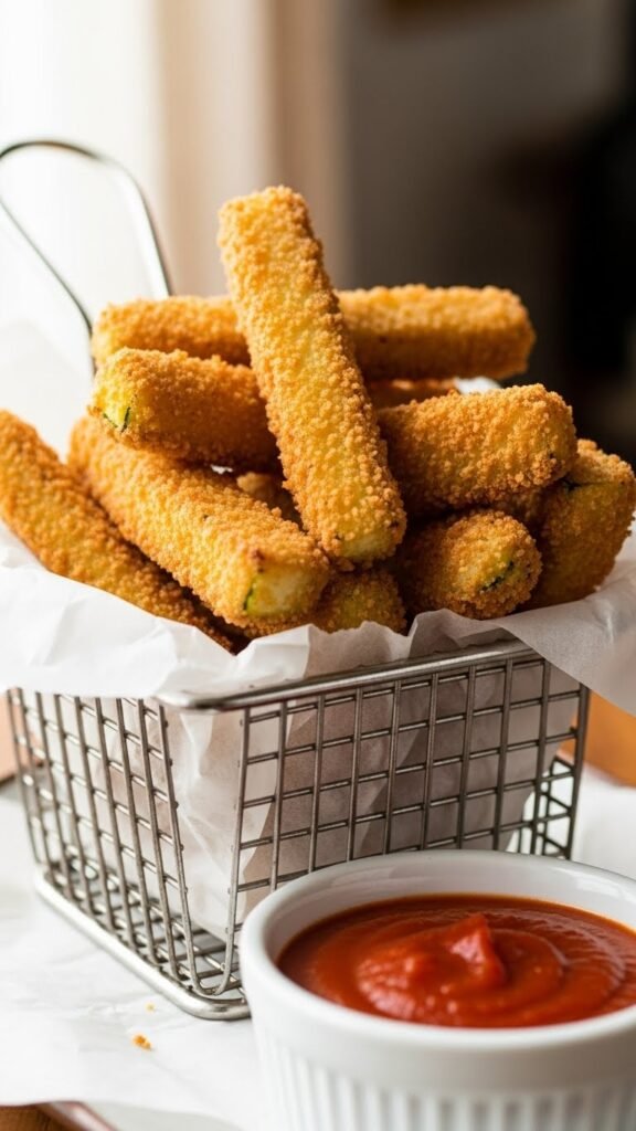 Crispy Air Fryer Zucchini Fries