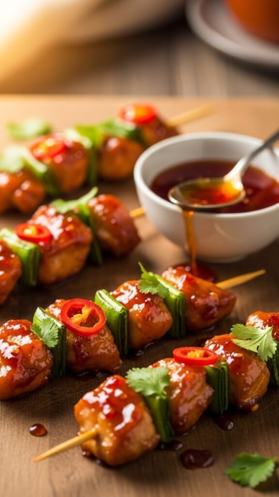 Sweet Chili Chicken Skewers