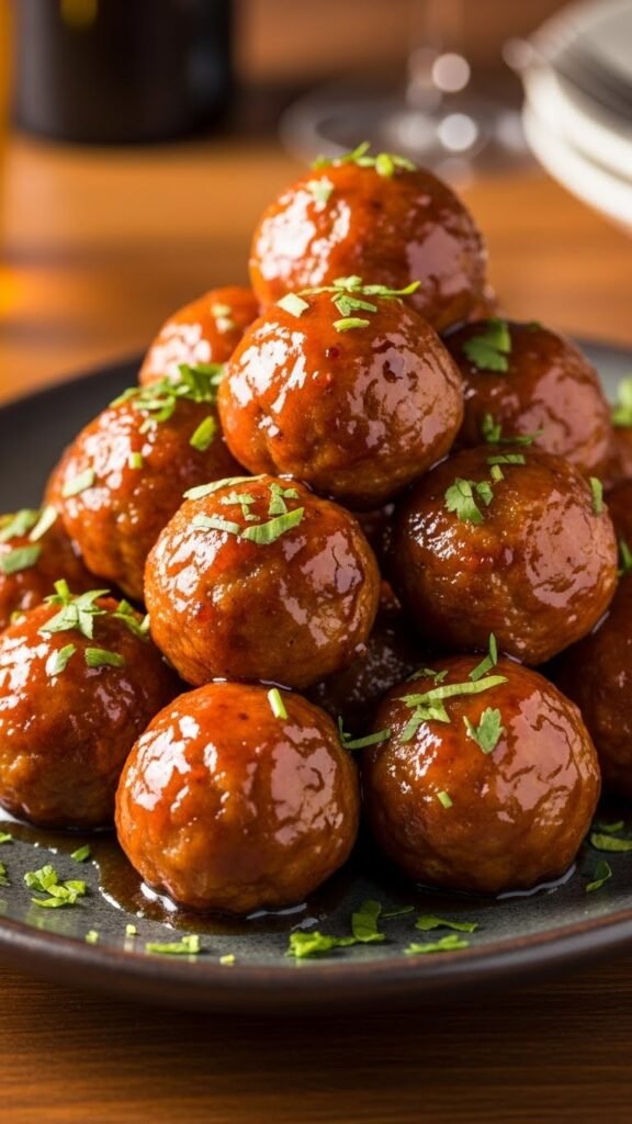 Sweet & Spicy Chicken Meatballs