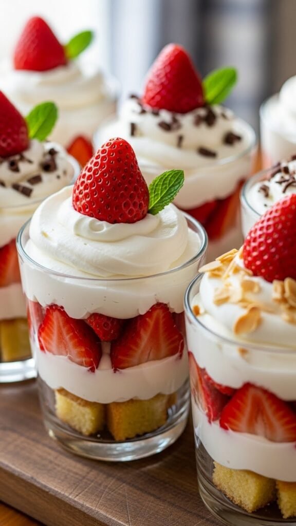 Strawberry Shortcake Trifles