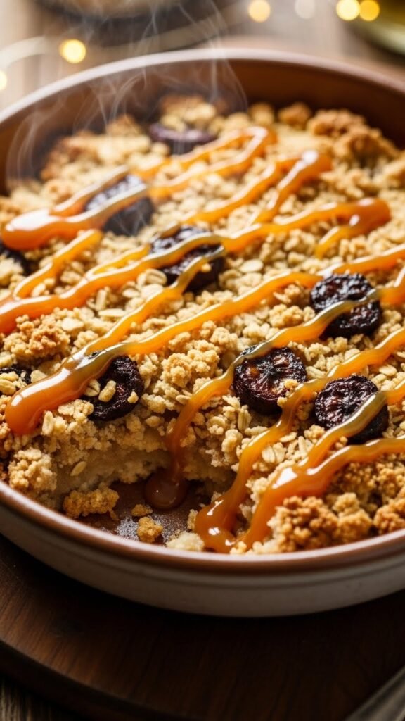 Caramel Banana Crumble