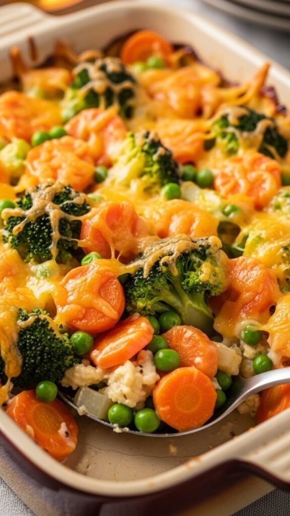 Cheesy Vegetable Medley Casserole