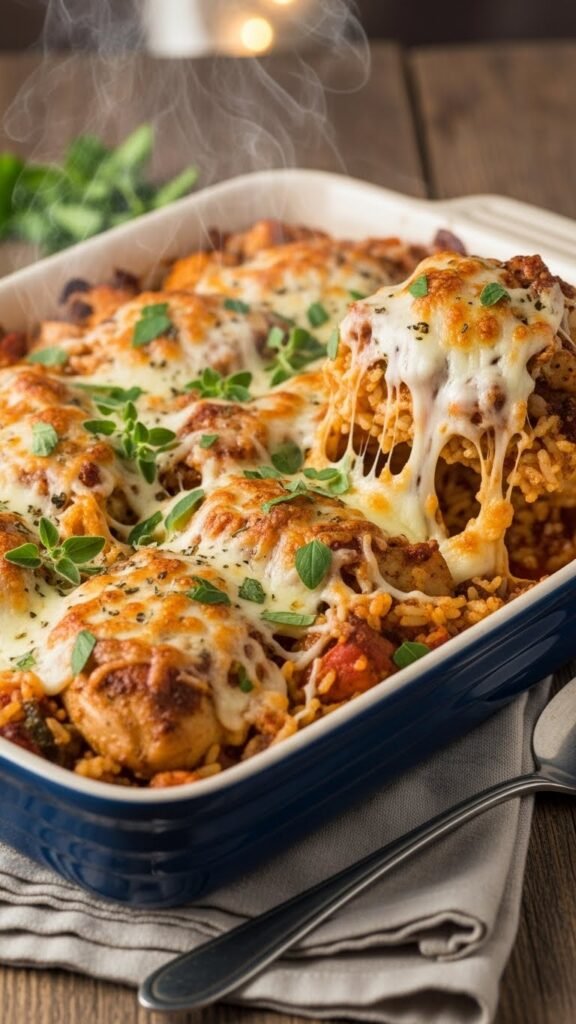 Italian Chicken and Rice Casserole