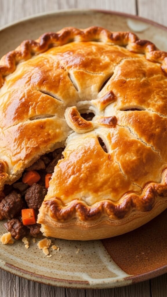 Irish Beef and Onion Pie