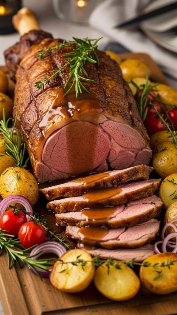 Irish Roast Lamb with Potatoes