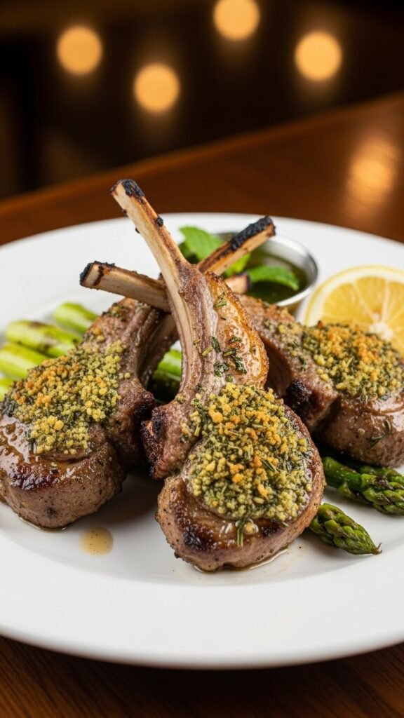 Irish Lamb Chops with Herb Crust