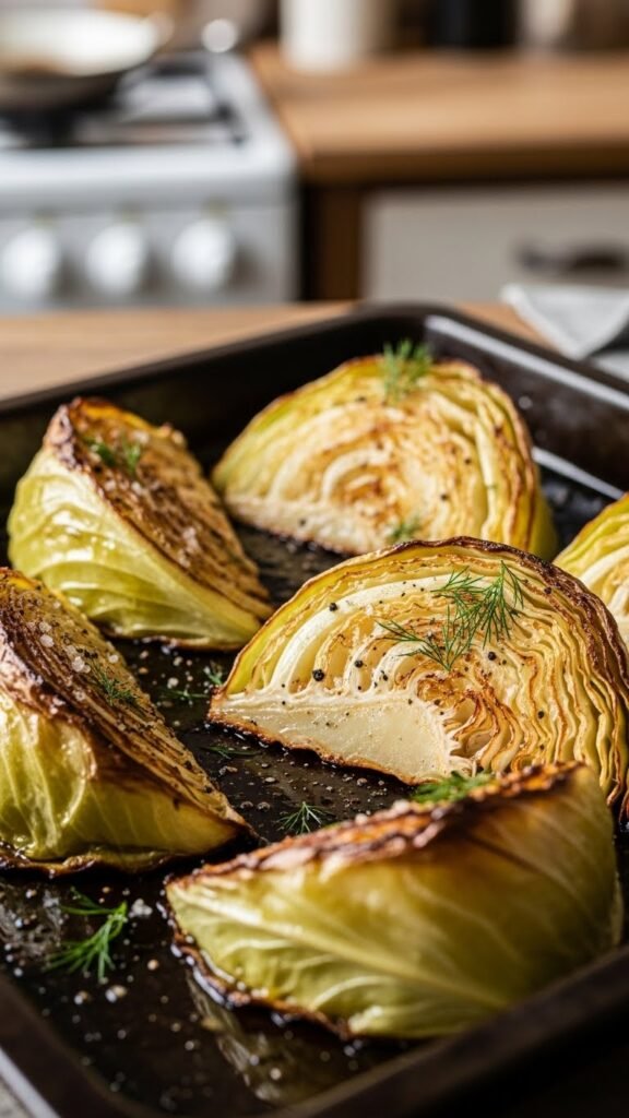 Roasted Cabbage Wedges