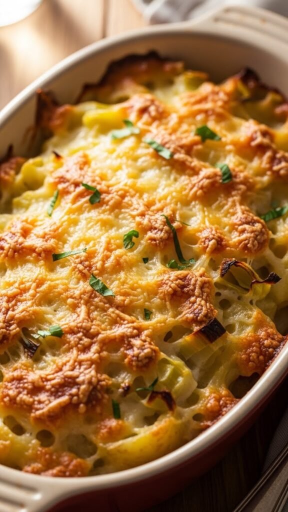 Creamy Leek and Potato Bake