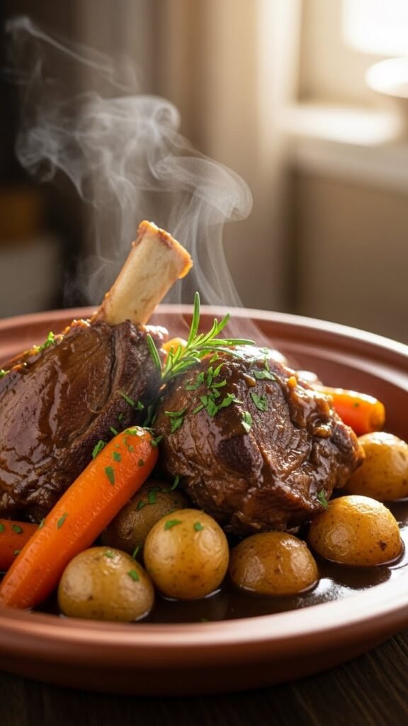 Slow-Cooked Lamb and Root Vegetables