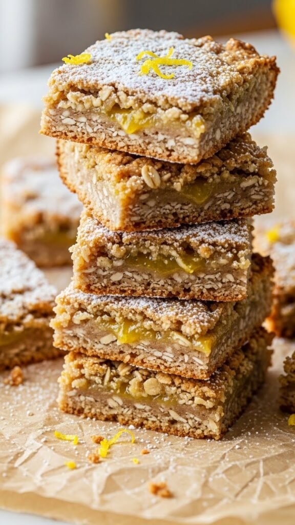 Irish Lemon Oat Bars