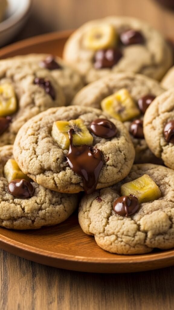 Chocolate Chip Banana Cookies