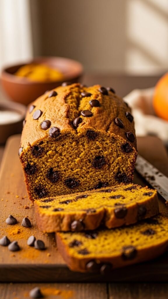 Pumpkin Chocolate Chip Bread