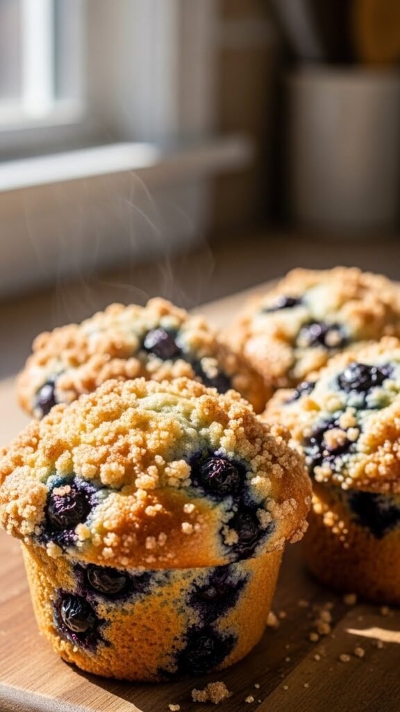 Blueberry Streusel Muffins