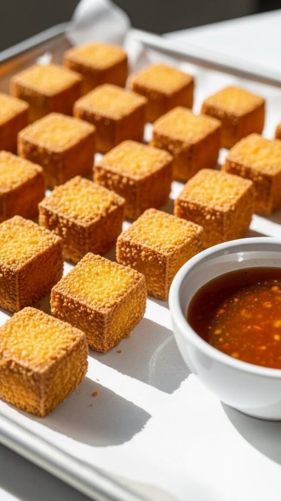 Crispy Baked Tofu Bites