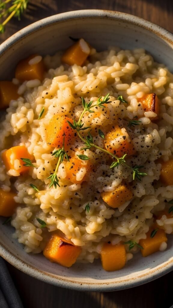 Vegan Butternut Squash Risotto