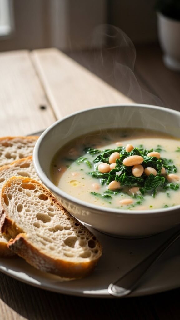Vegan White Bean & Kale Soup