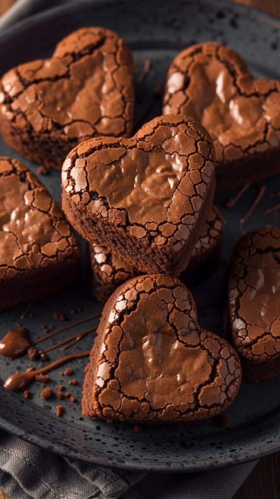 Chocolate Fudge Brownie Hearts