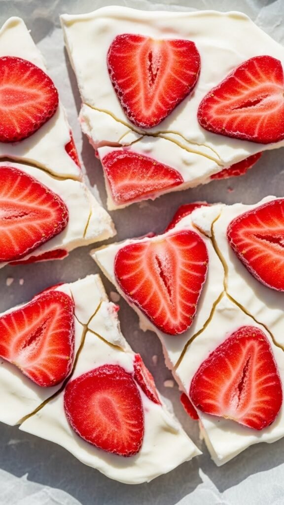 Strawberry Yogurt Bark