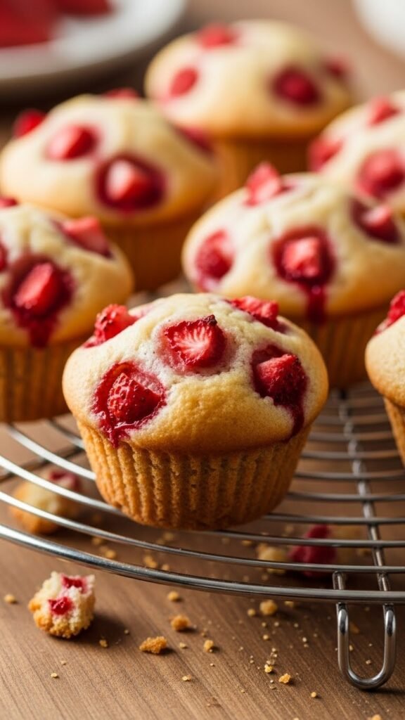 Strawberry Muffin Bites
