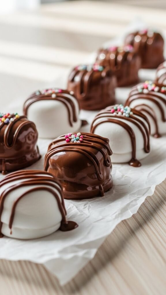 Chocolate-Dipped Marshmallows